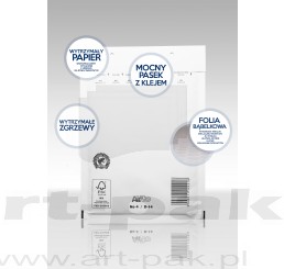 Koperty bąbelkowe AirPro białe H/18 290x370 - 100szt.